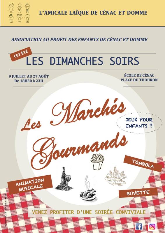 Marchés Gourmands Cénac et St Julien