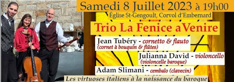 Fédémuse : Concert Trio la Fenice a Venire