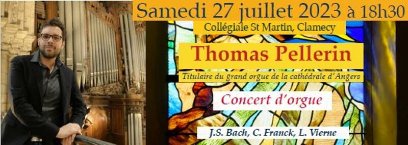 Fédémuse : Concert d'orgue Thomas Pellerin
