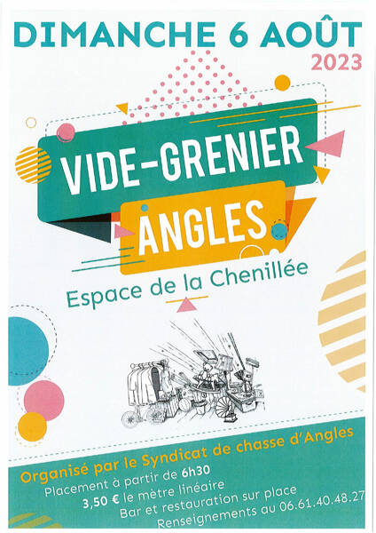 Vide-greniers par le Syndicat de chasse d’Angles