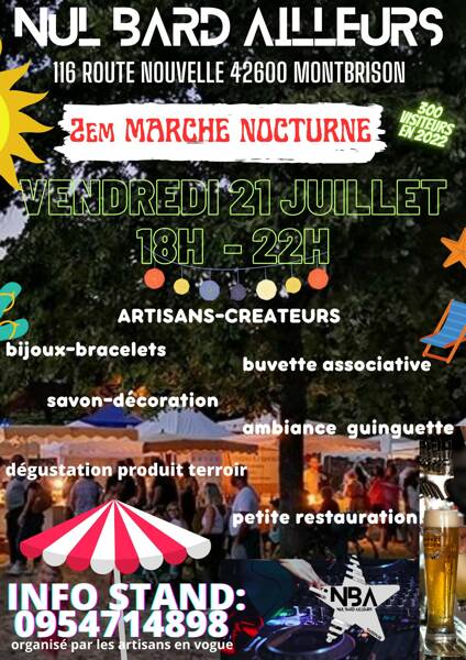 Marché semi nocturne artisans et créateurs