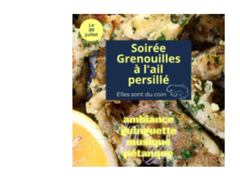 Soirée Grenouilles à l'ail persillé