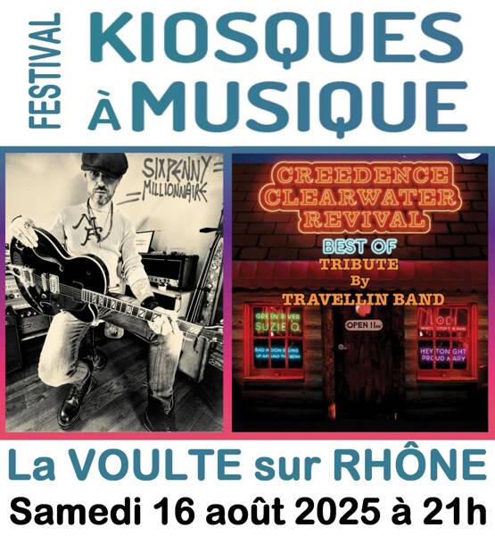 Festival des Kiosques à Musique : Travellin'Band et SixPenny Millionnaire