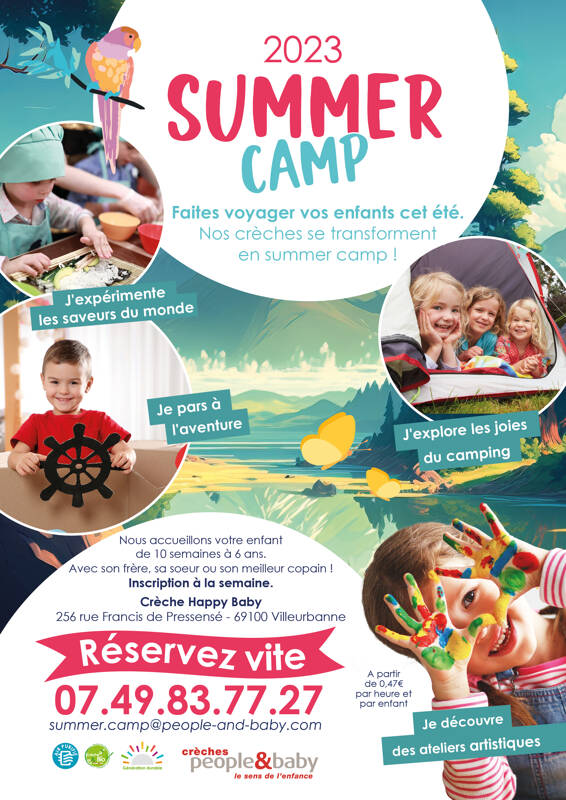 Cet été, la crèche Happy Baby se transforme en centre de loisirs à Villeurbanne pour les plus petits !