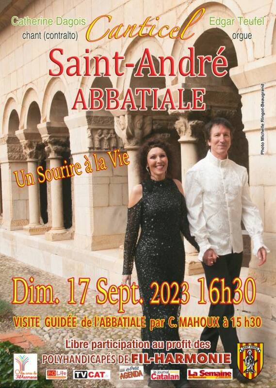 Concert solidaire et généreux à l’Abbatiale de Saint-André  Canticel pour les Fêtes du Patrimoine