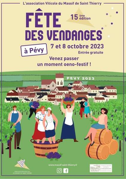 Fête des vendanges du Massif de Saint-Thierry.