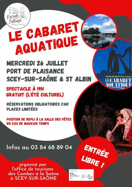 Cabaret aquatique au port de plaisance de Scey-sur-Saône