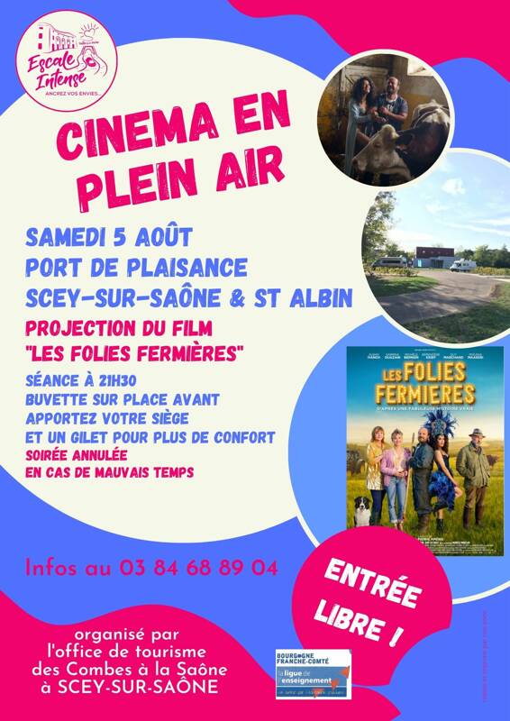 Séance de cinéma en plein air à Scey-sur-Saône