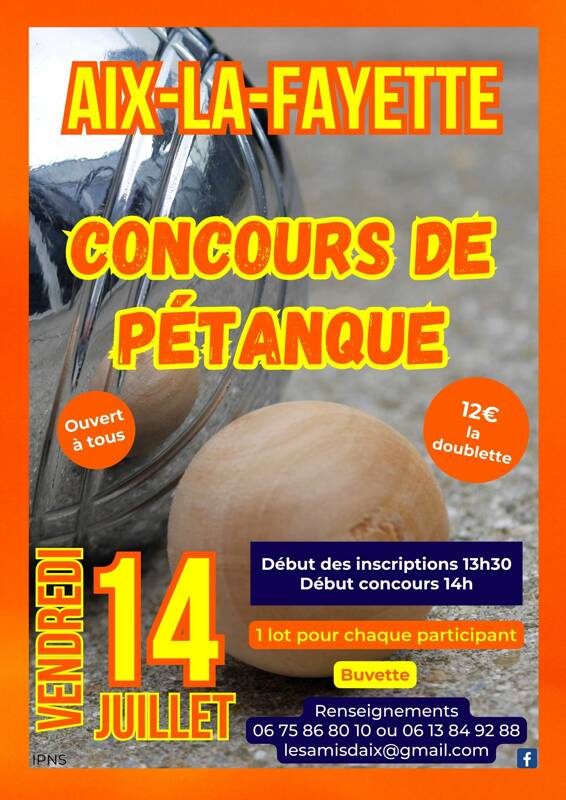 Concours de pétanque