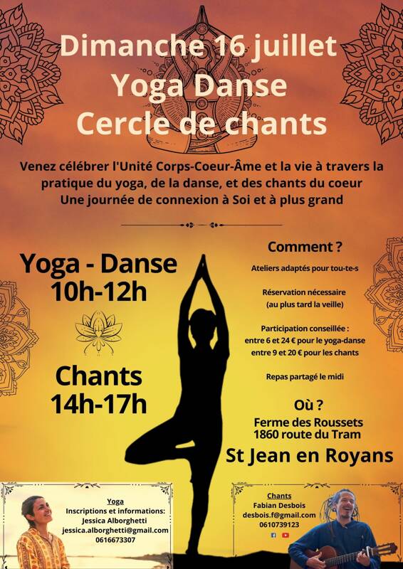 Journée yoga-danse et chants à Saint-Jean en Royans