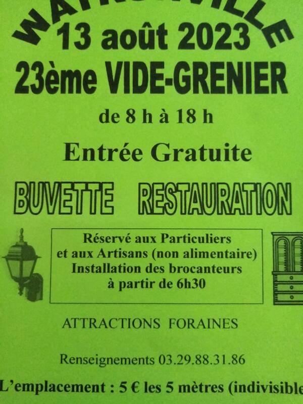 Vide grenier et fête foraine