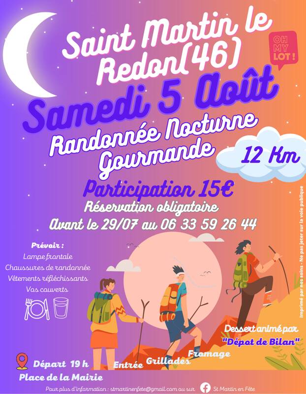 RANDONNEE NOCTURNE GOURMANDE