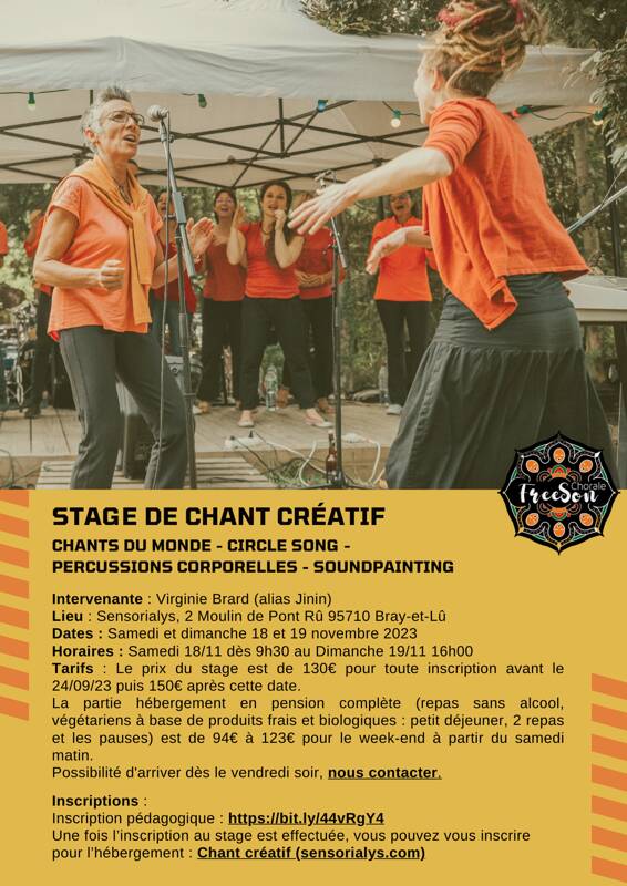 Stage week-end : Chant Créatif