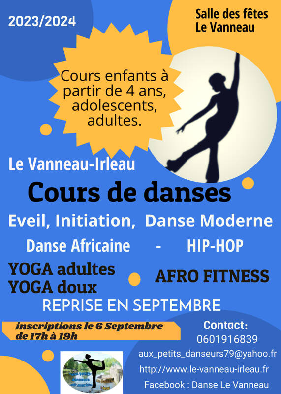 Cours de danses, Afro fitness et Yoga