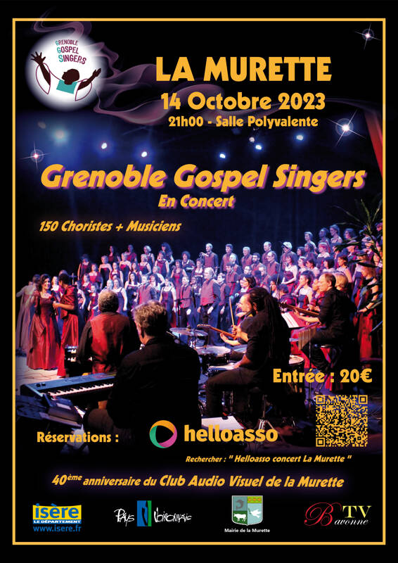 GRENOBLE GOSPEL SINGERS EN CONCERT A LA MURETTE