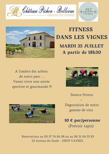 Fitness dans les vignes 