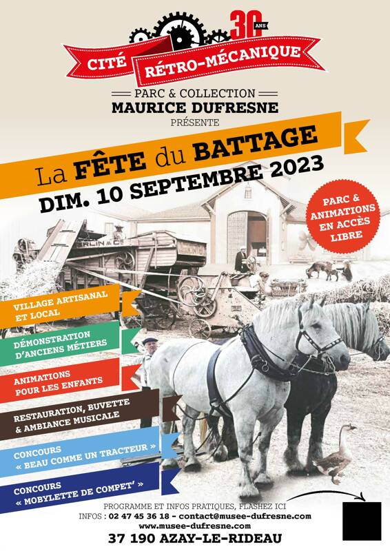 Fête du Battage Cité rétro mécanique Maurice Dufresne