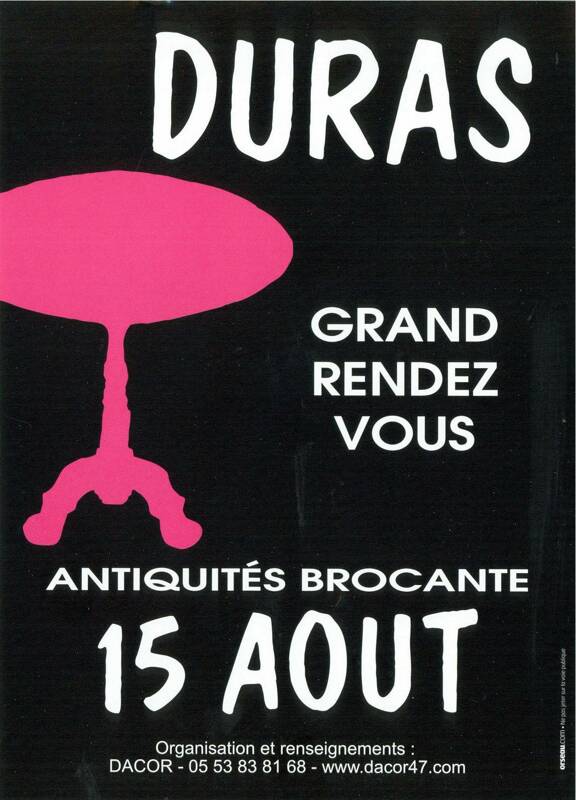 BROCANTE 15 AOUT DURAS