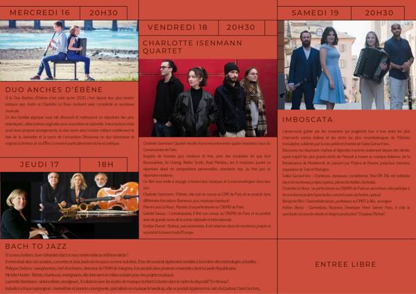 FESTIVAL CRESCEND'ART : DUO ANCHES D'EBENE