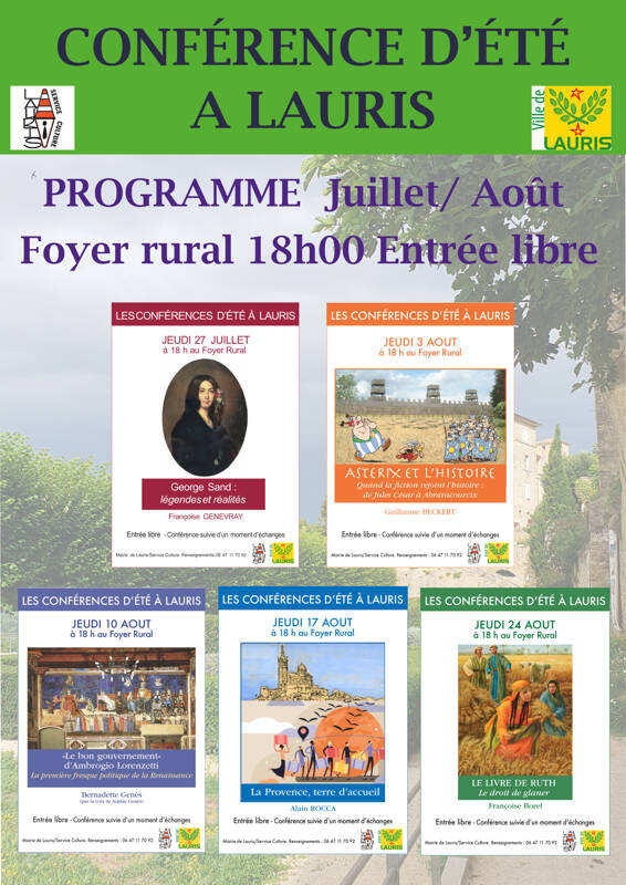 Conférence d'été à Lauris