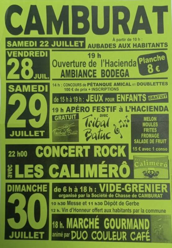 Fête à Camburat à côté de Figeac