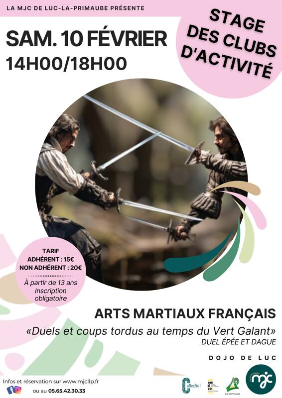 STAGE : Arts Martiaux Français «Duels et coups tordus au temps du Vert Galant»