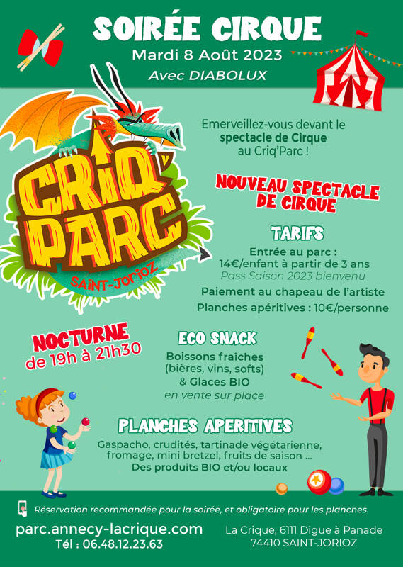 Soirée du Cirque au Criq'Parc