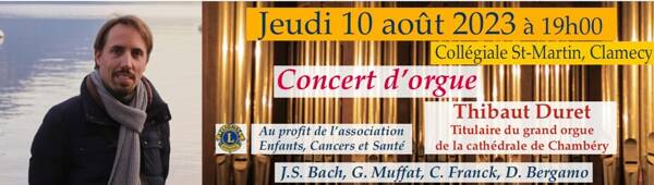 Fédémuse : Concert d’orgue Thibaut Duret