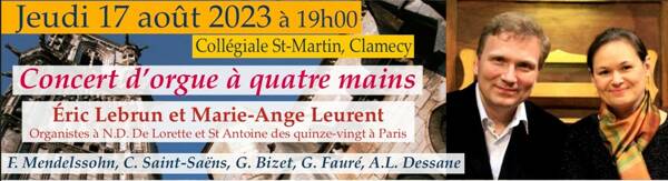 Fédémuse : Concert d’orgue à quatre mains