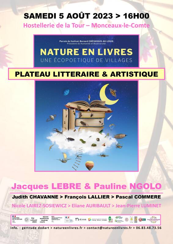 PLATEAU LITTERAIRE & ARTISTIQUE avec le festival Nature en Livres 20213