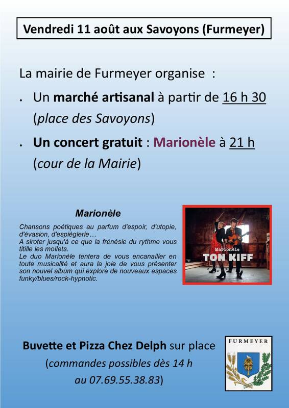 Marché artisanal et concert