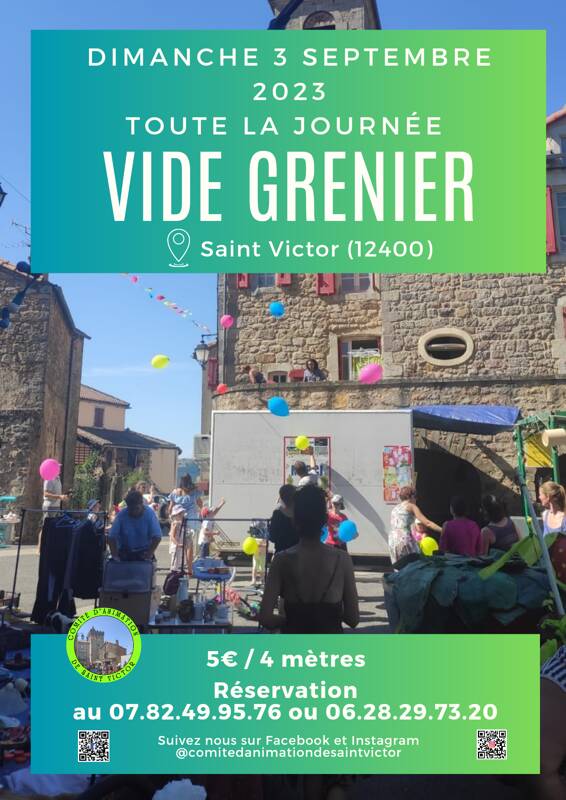 Vide grenier à Saint Victor