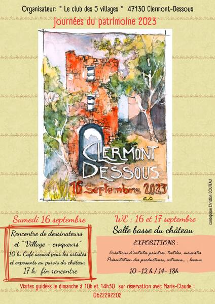 Week-end des journées du patrimoine à Clermont-Dessous