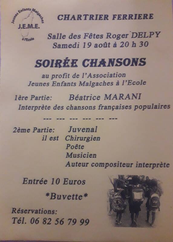 Soirée chansons solidaire