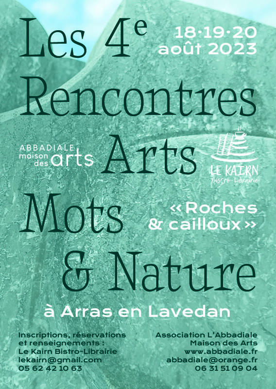 Les 4e Rencontres Arts Mots et Nature : «Roches et cailloux»