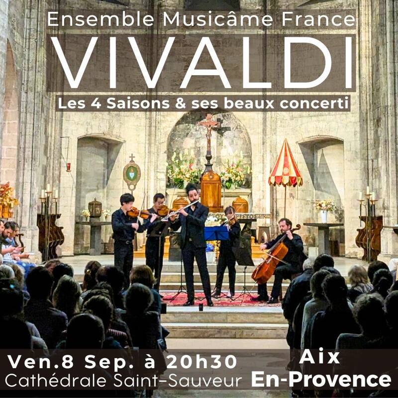 Concert à Aix-en-Provence 100% Vivaldi : Les 4 Saisons & plus beaux concerti