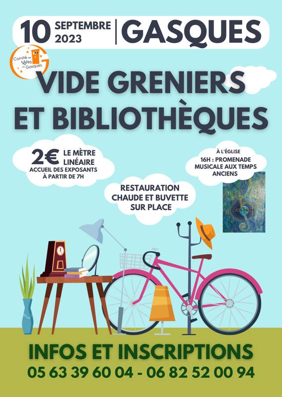 Vide greniers et bibliothèques