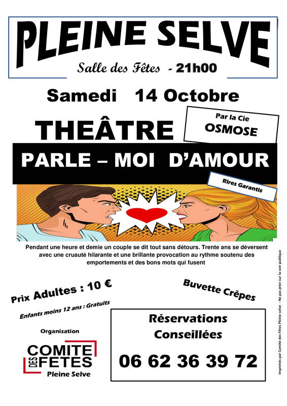 THEÂTRE  PARLE MOI D'AMOUR