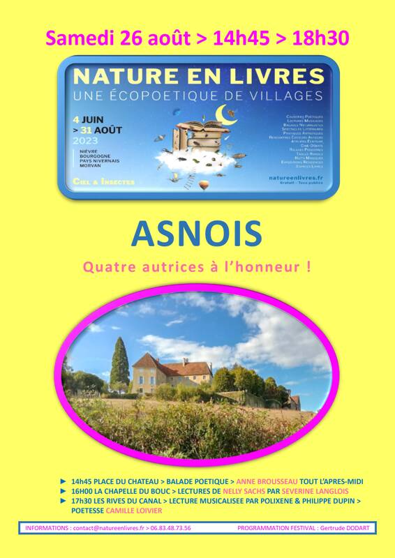 Le festival Nature en Livres fait escale à Asnois