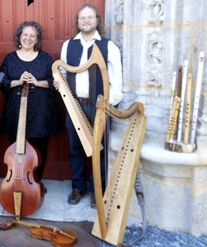 concert musique celtique Harpes et violes, tina chancey, dimitri boeckoorn