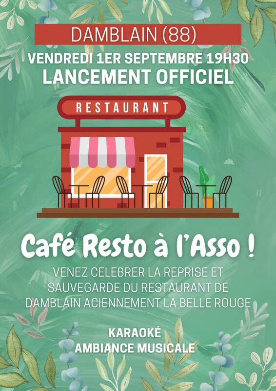 Café Resto à L'asso !