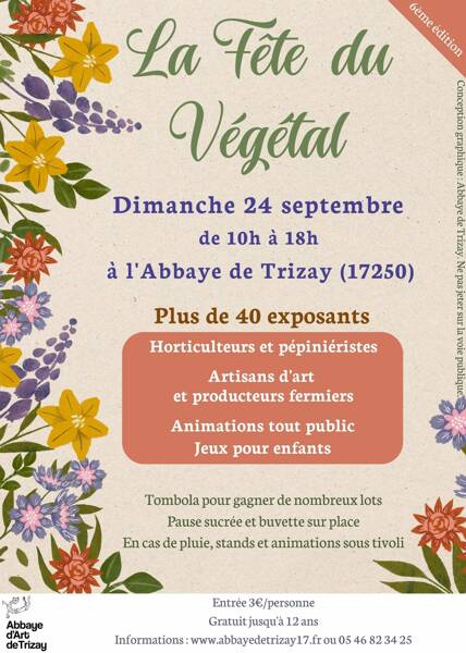 6ème fête du végétal à l'abbaye de Trizay