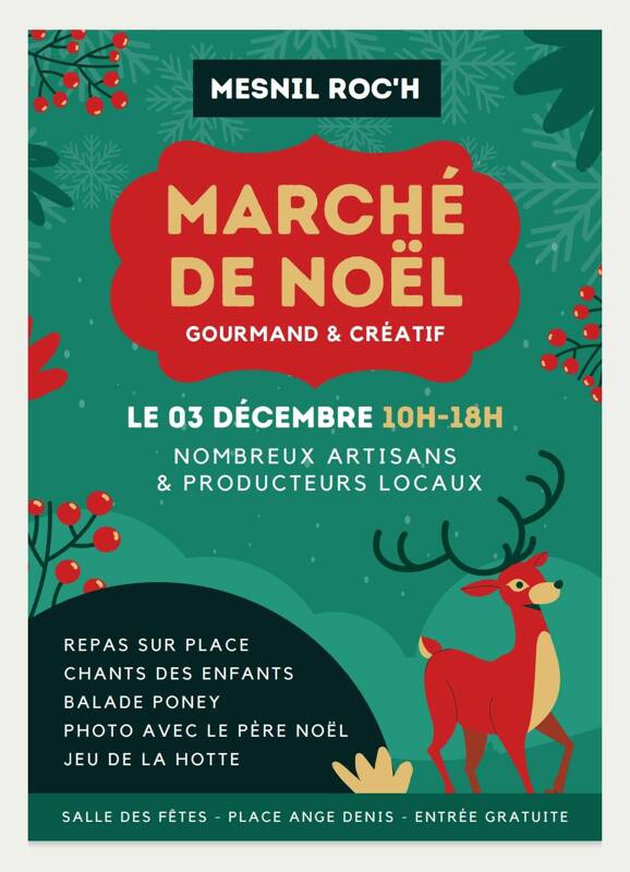 Marché de Noël à Mesnil-Roc'h le Dimanche 3 Décembre