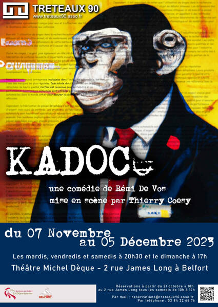 KADOC - Comédie de Rémi De Vos mise en scène par Thierry Coesy