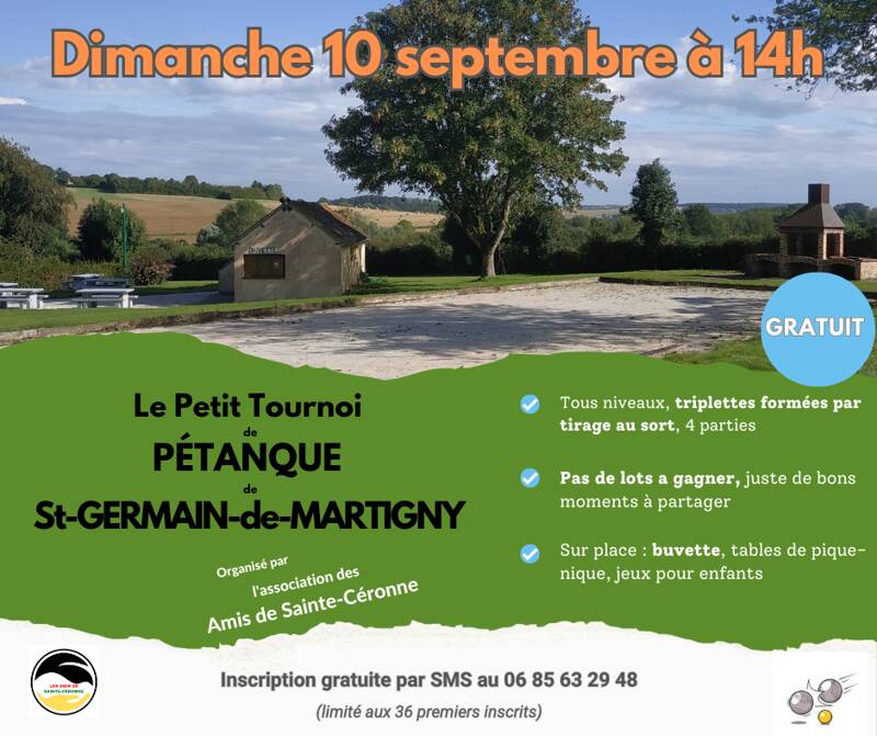 Le Petit tournoi de pétanque de Saint-Germain-de-Martigny