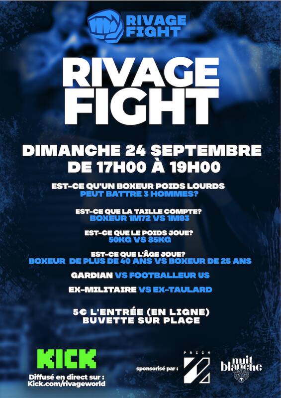 RIVAGE FIGHT LE 24/09 A SAINT NAZAIRE DE PEZAN