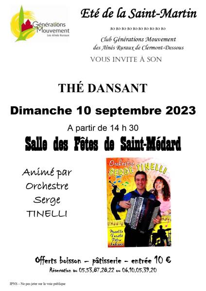 Thé dansant à Saint-Médard