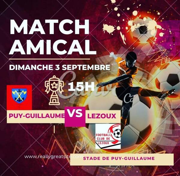 Match Amical Puy Guillaume contre Lezoux 