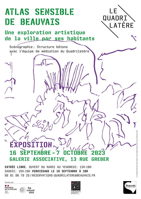 VERNISSAGE DE L'EXPOSITION  « Atlas sensible de Beauvais : une exploration artistique de la ville par ses habitants  »