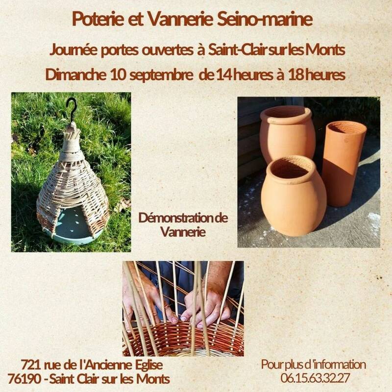 Portes ouvertes poterie et vannerie Seinomarine